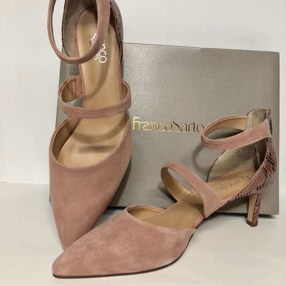 Mauve Franco Sarto heels-size 9.5
